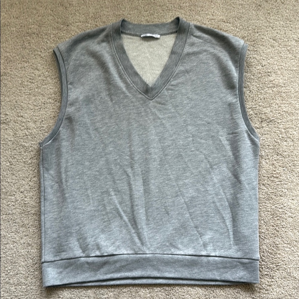 Zara Gray Boxy Muscle Tee
